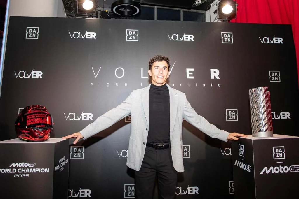 Marc Márquez durante el preestreno de la serie.
