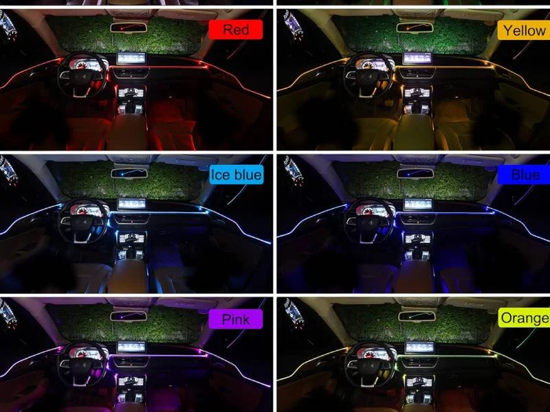 Dale un toque espectacular al interior de tu coche con estas luces decorativas de Amazon 2 Motor16 colores tiras luz Amazon