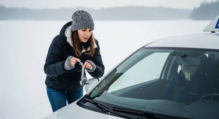María (39), profesora de autoescuela: ‘Si hay hielo en la carretera, pero frenas como yo te digo, no tendrás ningún problema’