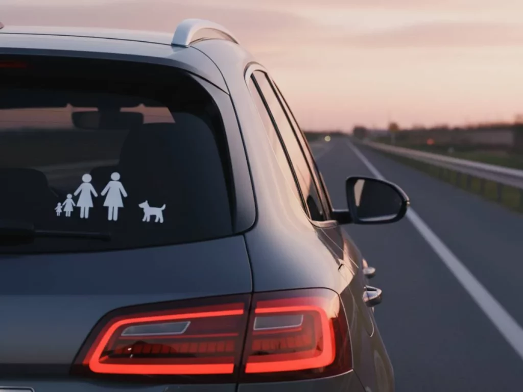 pegatinas de familia coche