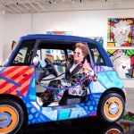El Fiat Topolino se transforma en una obra de «arte feliz» de la mano de Romero Britto