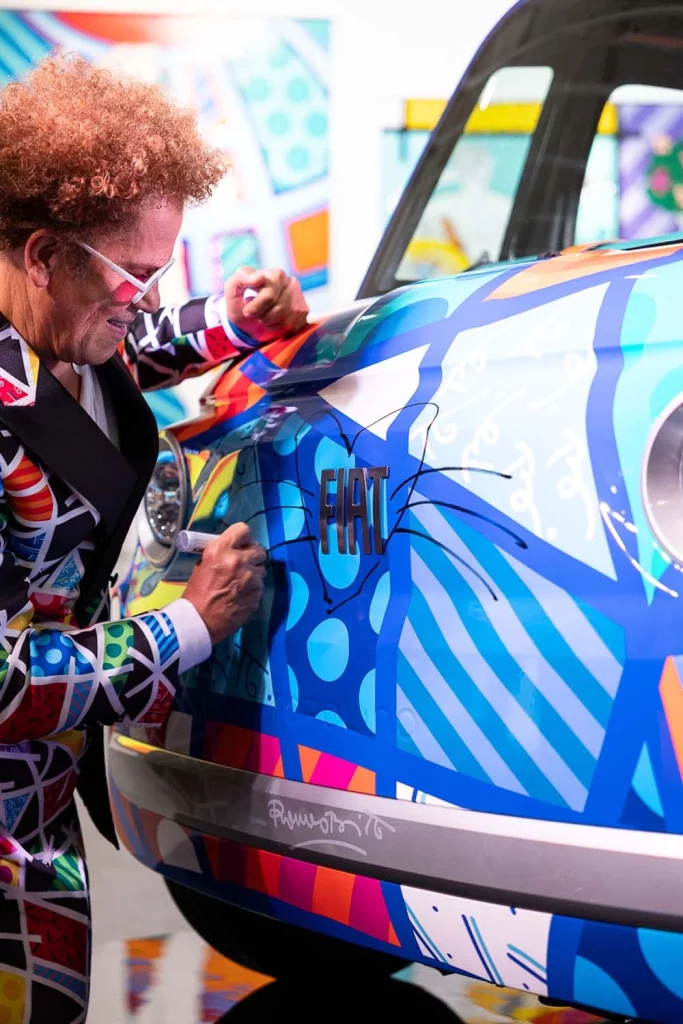 El Fiat Topolino se transforma en una obra de "arte feliz" de la mano de Romero Britto 7 Motor16 romero britto fiat topolino6 Motor16