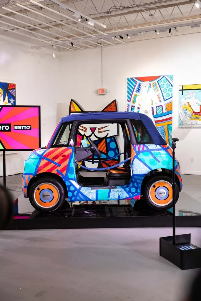 El Fiat Topolino se transforma en una obra de "arte feliz" de la mano de Romero Britto 8 Motor16 romero britto fiat topolino8 Motor16