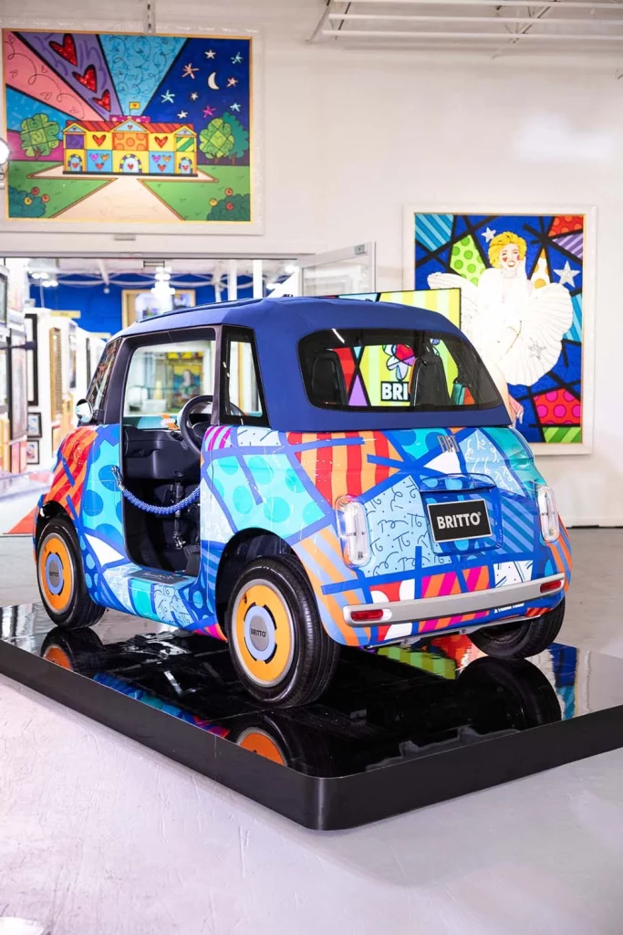 El Fiat Topolino se transforma en una obra de "arte feliz" de la mano de Romero Britto 9 Motor16 romero britto fiat topolino9 Motor16