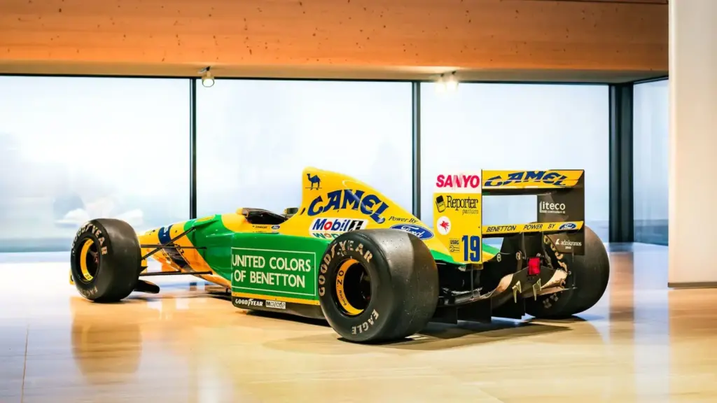 El Fórmula 1 con el que Schumacher comenzó a forjar su leyenda, sale a subasta 3 Motor16 1992 Benetton B192. Schumacher. Imagen trasera.