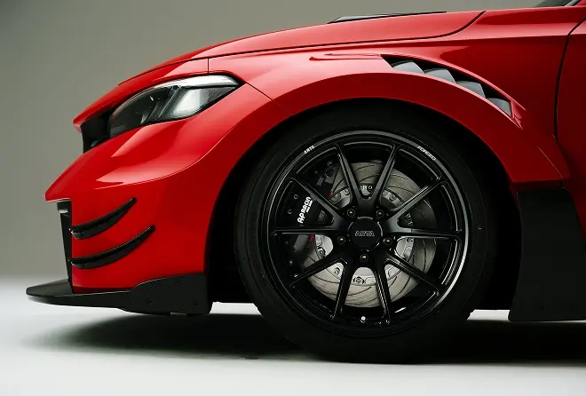 ARTA estrena un Honda Civic Type R con ADN racing y un precio desorbitado 2 Motor16 2026 ARTA GT. Imagen de la llanta del Honda Civic Type R.