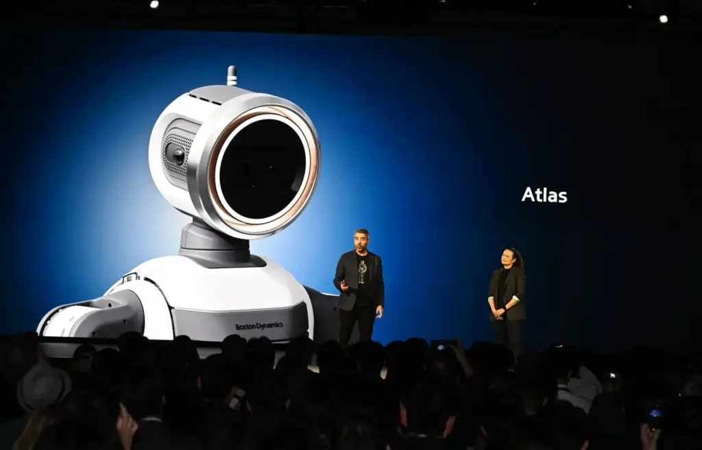 2026 Atlas. Hyundai. Robot humanoide. Imagen detalle.