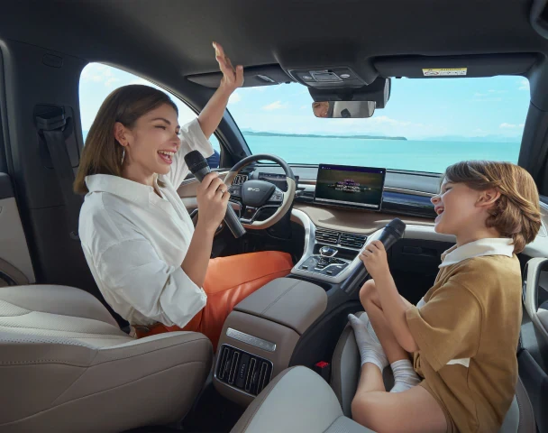 2026 BYD Sealion 5 DM-i UK. Imagen interior.