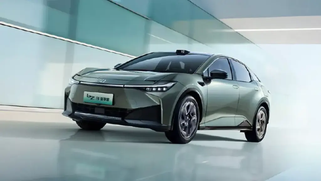 2026 FAW Toyota bZ3. Imagen delantera.
