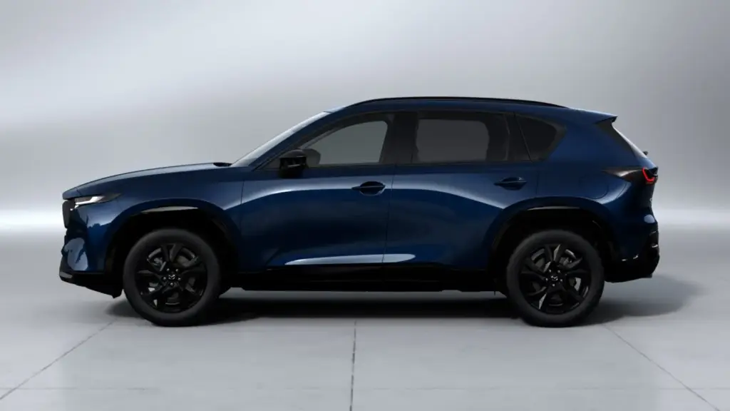 2026 Mazda CX-5 Navy Blue. Imagen lateral.