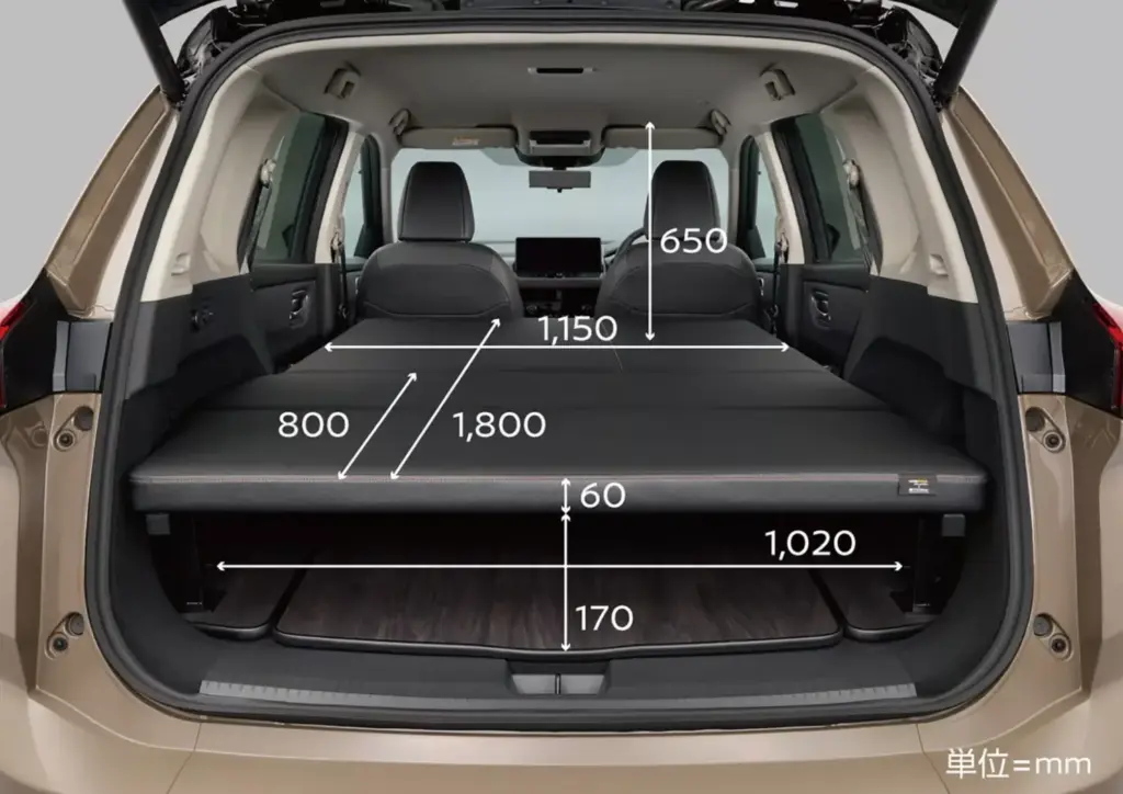 2026 Nissan X-Trail Rock Creek Multi-Bed. Imagen maletero.