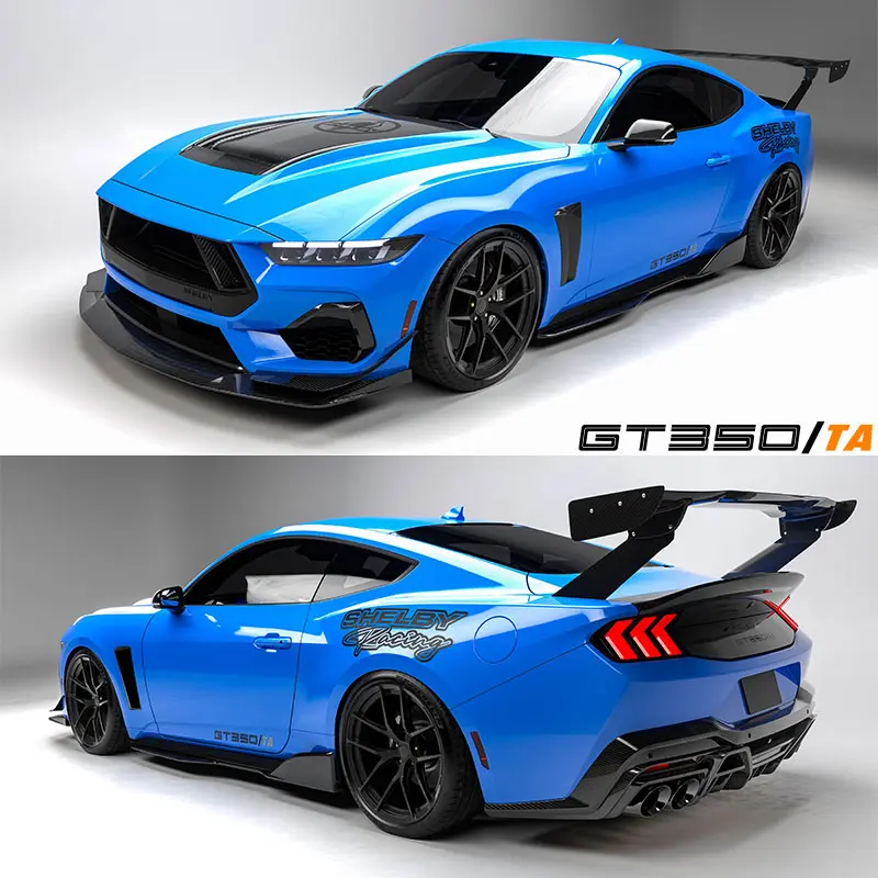 2026 Shelby American GT350/TA. Imagen azul.