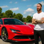 Tiene 830 CV, alcanza 340 km/h y supera los 500.000 euros: Así es el Ferrari del que presume Sergio Ramos