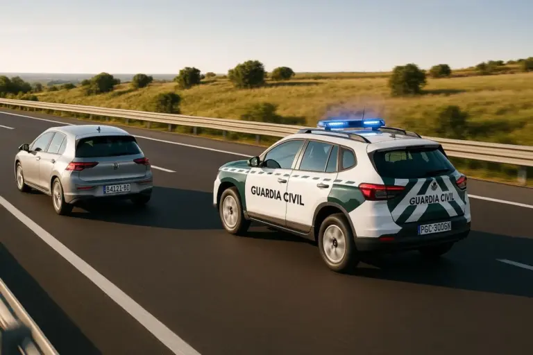 ¿Se puede adelantar a un coche de la Guardia Civil si circula a 120 km/h? En el RGC vas a encontrar la respuesta, pero tiene toda la lógica