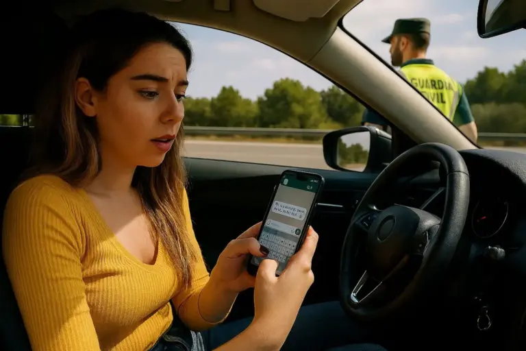 ¿Te puede multar la Guardia Civil por avisar de un control de tráfico en redes sociales? Que se lo digan a esta conductora de Ibiza
