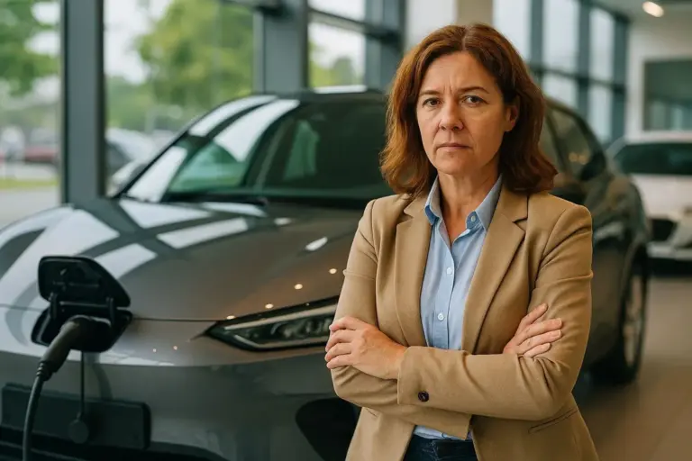 Raquel (52), jefa de ventas: ‘La gente no se compra un coche eléctrico por un motivo de peso y que si se rompe, cuesta una fortuna’