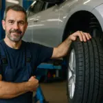 Javier (44), mecánico: ‘Como el 99% de mis clientes ya te digo que no hay que ser tacaño a la hora de cambiar las ruedas de tu coche’