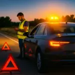 Edi (45), bombero: «Yo llevaría encima los triángulos, porque hay 7 situaciones graves en las que la baliza V16 no sirve para nada»