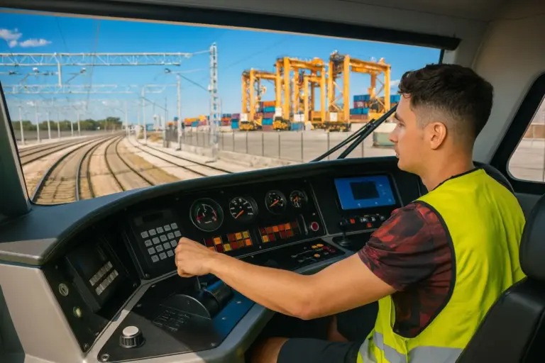 Silvia (37), maquinista ferroviario: «El curso te cuesta 10.000 euros, pero es un trabajo que le da mil vueltas a conductor de camión o autobús»