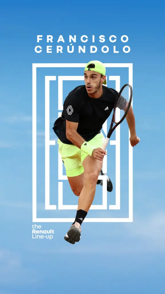 Francisco CERUNDOLO Give me 5 Tennis embajador renault Motor16