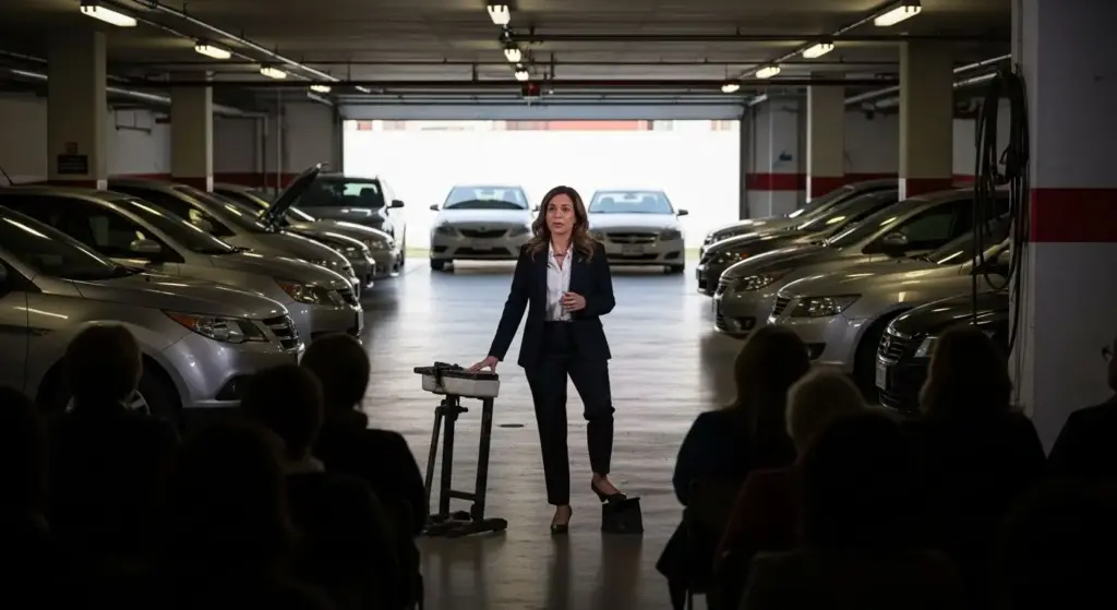 punto de recarga en garaje comunitario