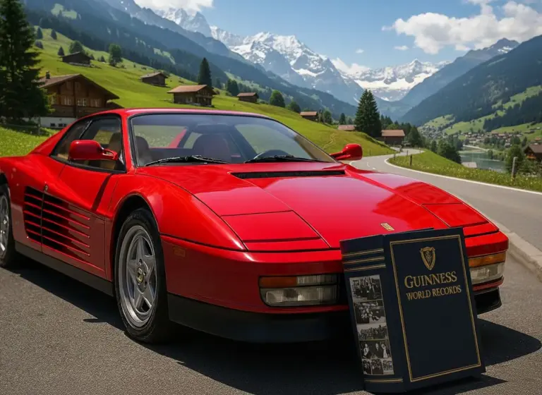 El Ferrari Testarossa que se convertirá en leyenda por una multa de tráfico que triplica su precio y le mete en el Libro Guinness