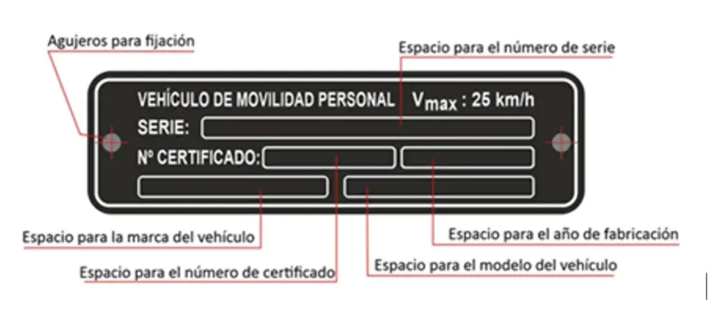 La DGT pone en marcha el registro para los patinetes, previo a su seguro obligatorio 2 Motor16 PLACA PATINETE CERTIFICADO Motor16