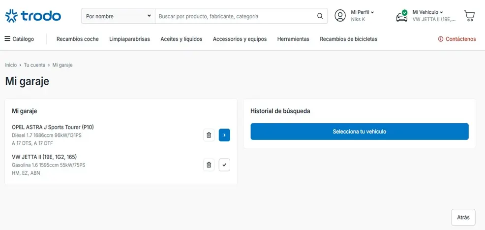 Pagina web de Trodo Motor16