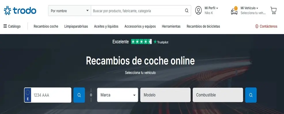 Recambios de coche online.