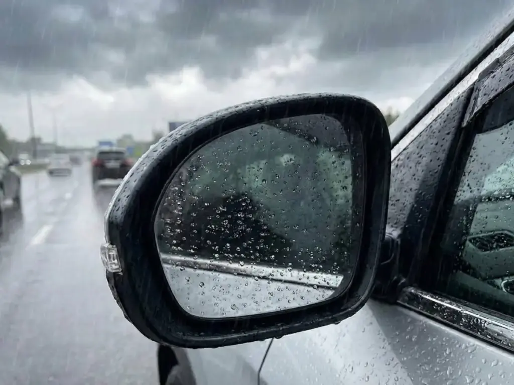 consejos espejo retrovisor lluvia