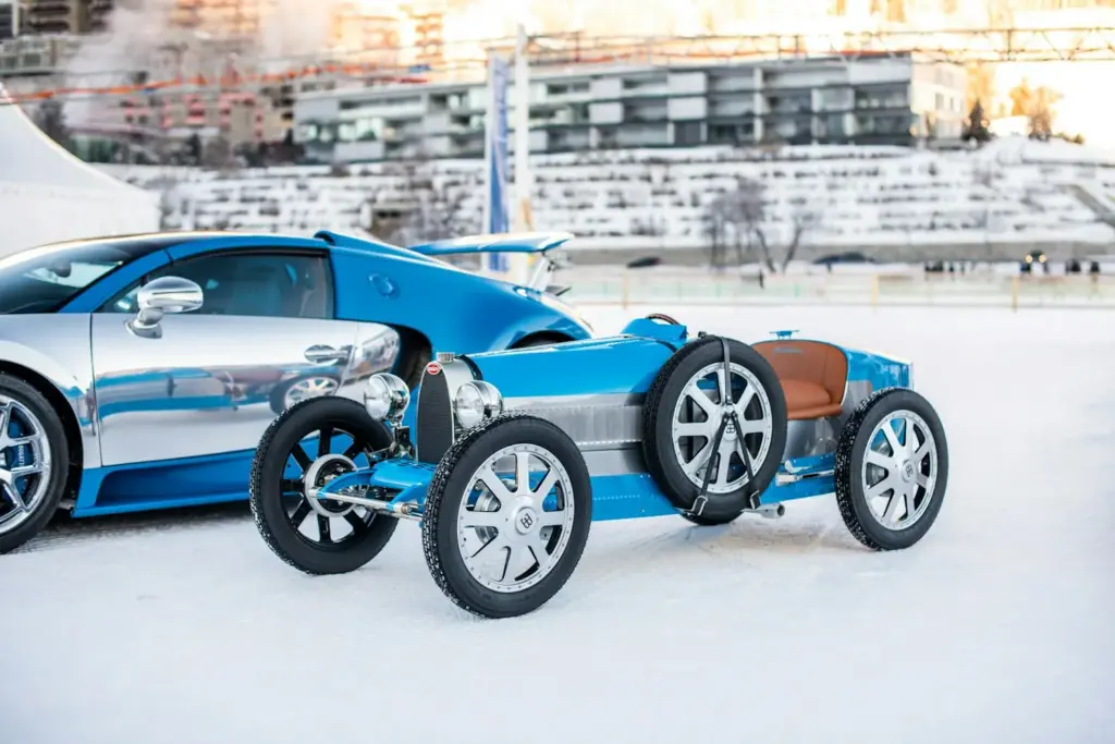 Bugatti despliega su legado sobre el hielo del lago St. Moritz 14 Motor16 BUGATTI EN THE ICE SAINT MORITZ 11 Motor16