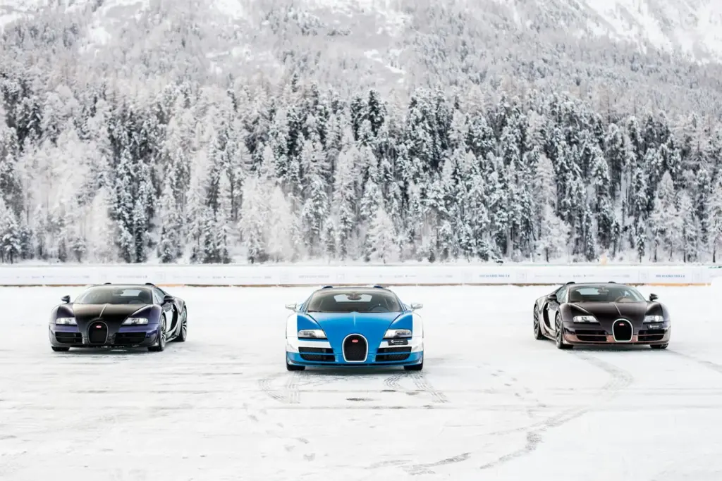 Bugatti despliega su legado sobre el hielo del lago St. Moritz 20 Motor16 BUGATTI EN THE ICE SAINT MORITZ 17 Motor16