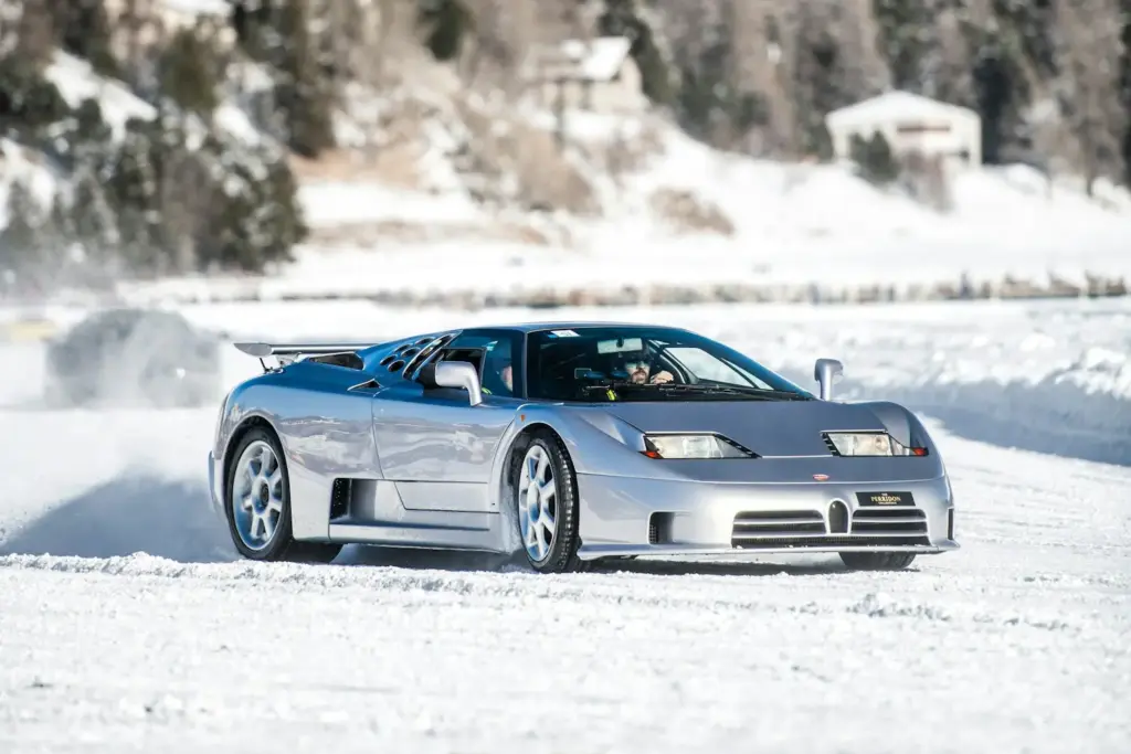 Bugatti despliega su legado sobre el hielo del lago St. Moritz 9 Motor16 BUGATTI EN THE ICE SAINT MORITZ 6 Motor16