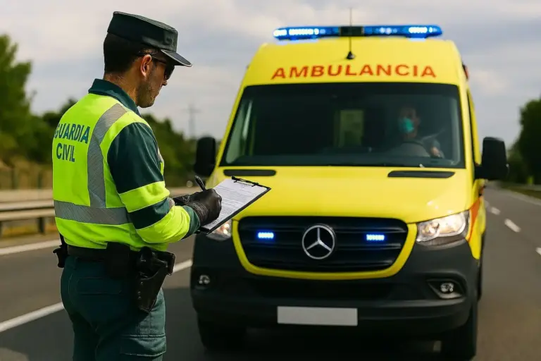 La Guardia Civil de Tráfico puede multar a una ambulancia: Y esta ‘receta’ de 4.000 euros con hasta un paciente en su interior, así lo ha confirmado