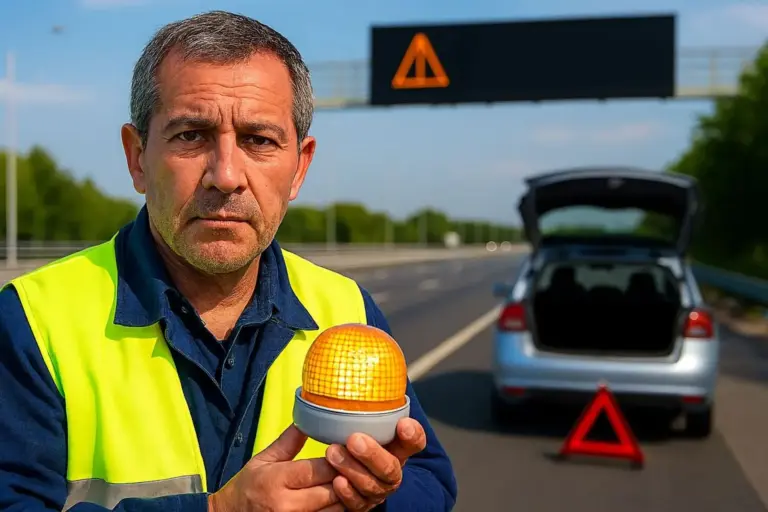 Antonio (55), técnico de movilidad: ‘Sorprende que después de dos meses siendo obligatoria la baliza V16 no haya visto ni un aviso de emergencia en los paneles luminosos’