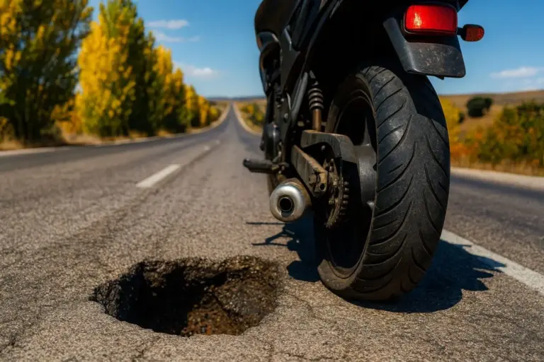 He reventado una rueda por un agujero abierto en la carretera: ¿puedo reclamar daños y perjuicios?