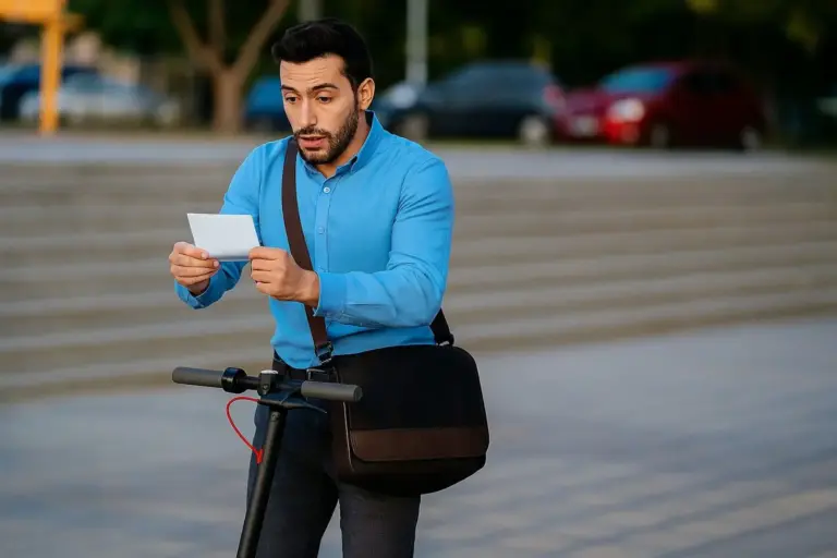 Miguel (24), estudiante: «No ha pasado ni un día y ya me han multado con 800 euros por circular con mi patinete eléctrico»