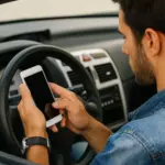 Uso del móvil al volante: por qué te pueden multar aunque no lo estés tocando