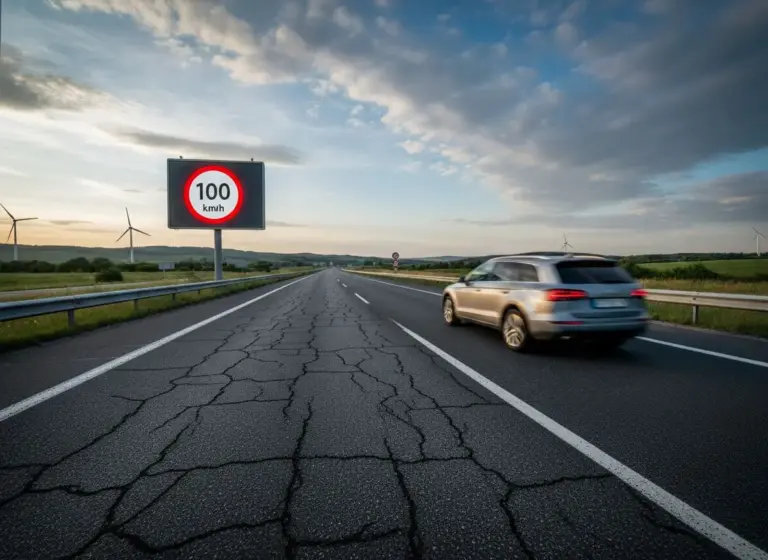 El estado del asfalto puede convertirse en el salvoconducto de la DGT para bajar el límite de velocidad en las autovías a 100 km/h