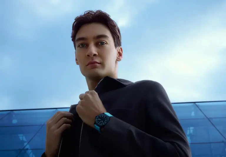 El azul distintivo de George Russell inspira dos relojes de edición limitada de IWC