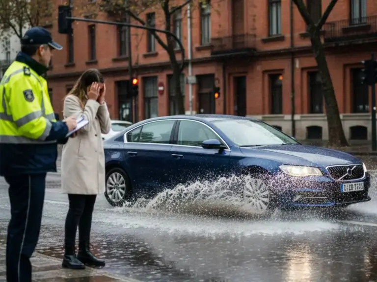 Miguel (39), agente de movilidad: «Ten mucho cuidado con pisar charcos con el coche porque te puede salir muy caro»