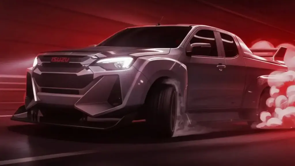 El Isuzu D-Max que parece salido de la parrilla de las 24 Horas de Nürburgring 1 Motor16 2026 Isuzu D-Max Challenge. Imagen delantera.