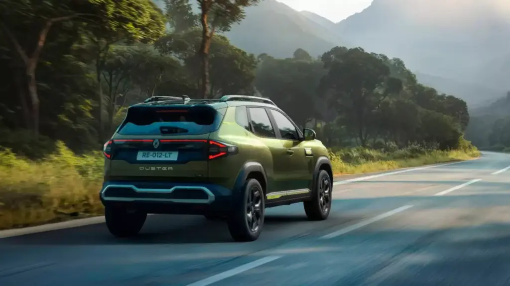 2026 Renault Duster India. Imagen trasera.