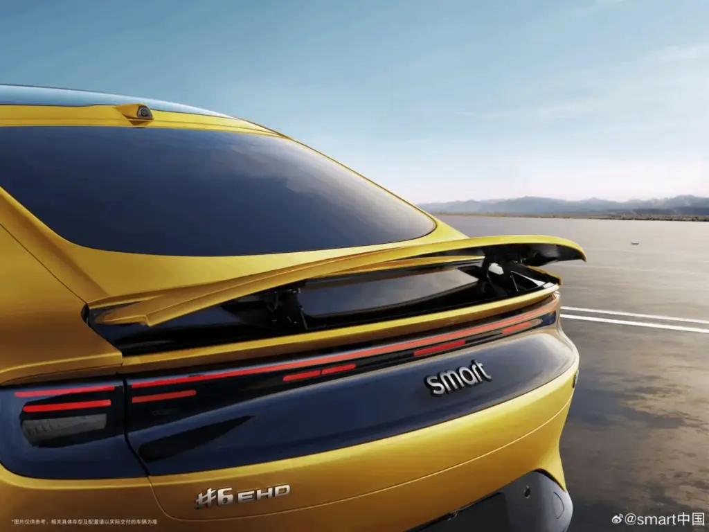 Smart #6 EHD: el sedán destinado a revolucionar la marca de microcoches 2 Motor16 2026 Inteligente no. 6 EHD. Imagen de spoiler.