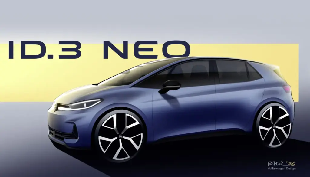 2026 Volkswagen ID.3 Neo. Teaser. Imagen.