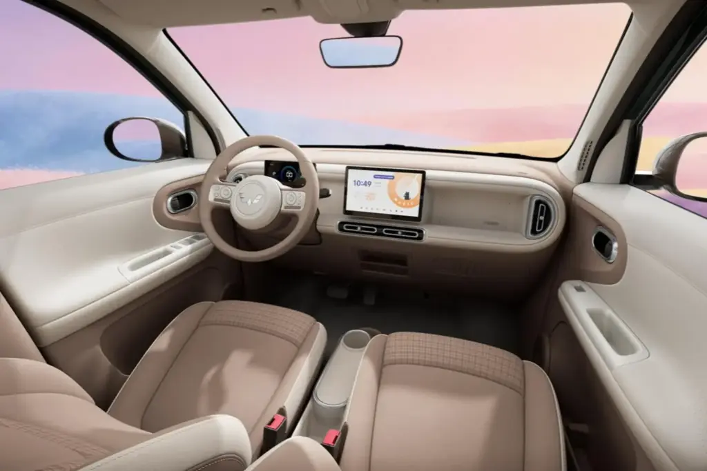 2026 Wuling Hongguang Mini EV. Imagen salpicadero.