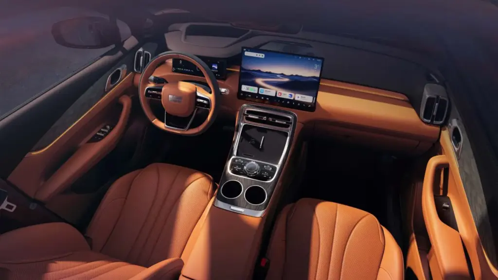 Geely Galaxy M7: El SUV insignia y con 1.730 kilómetros de autonomía 2 Motor16 2026 Geely Galaxy M7. Imagen interior.