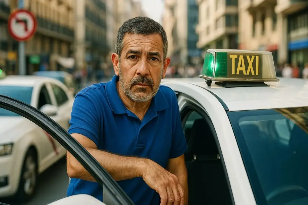 Borja (41), taxista: "Menos mal que no cambié mi taxi por uno gasolina o diésel, porque lo sigo llenando con 35 euros hasta arriba" 1 Motor16 Copilot taxi Motor16