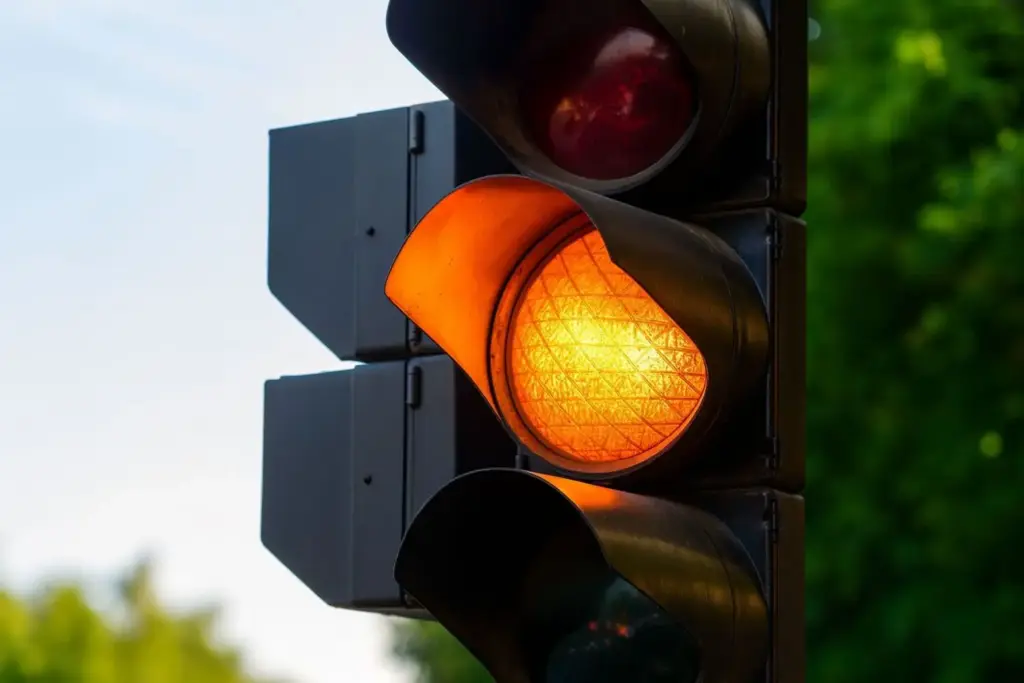 Cambios DGT en octubre 2026: la reforma obliga a llevar guantes en moto y afecta a los semáforos con ámbar intermitente 1 Motor16 semáforo ámbar