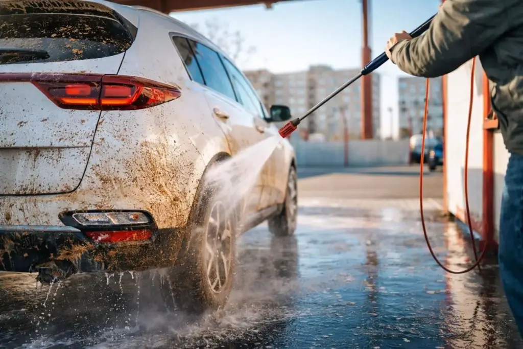 Playa, sal y arena: la corrosión silenciosa que arruina frenos, pintura y bajos de tu coche tras el verano 1 Motor16 lavar coche lavado manual